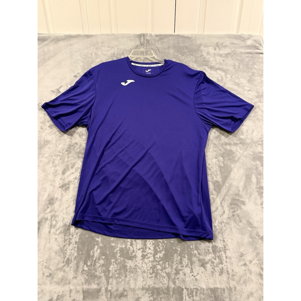 Joma Men's 2XL-3XL Soccar Jersey Purple Short Sleeve Athletic Training Shirt